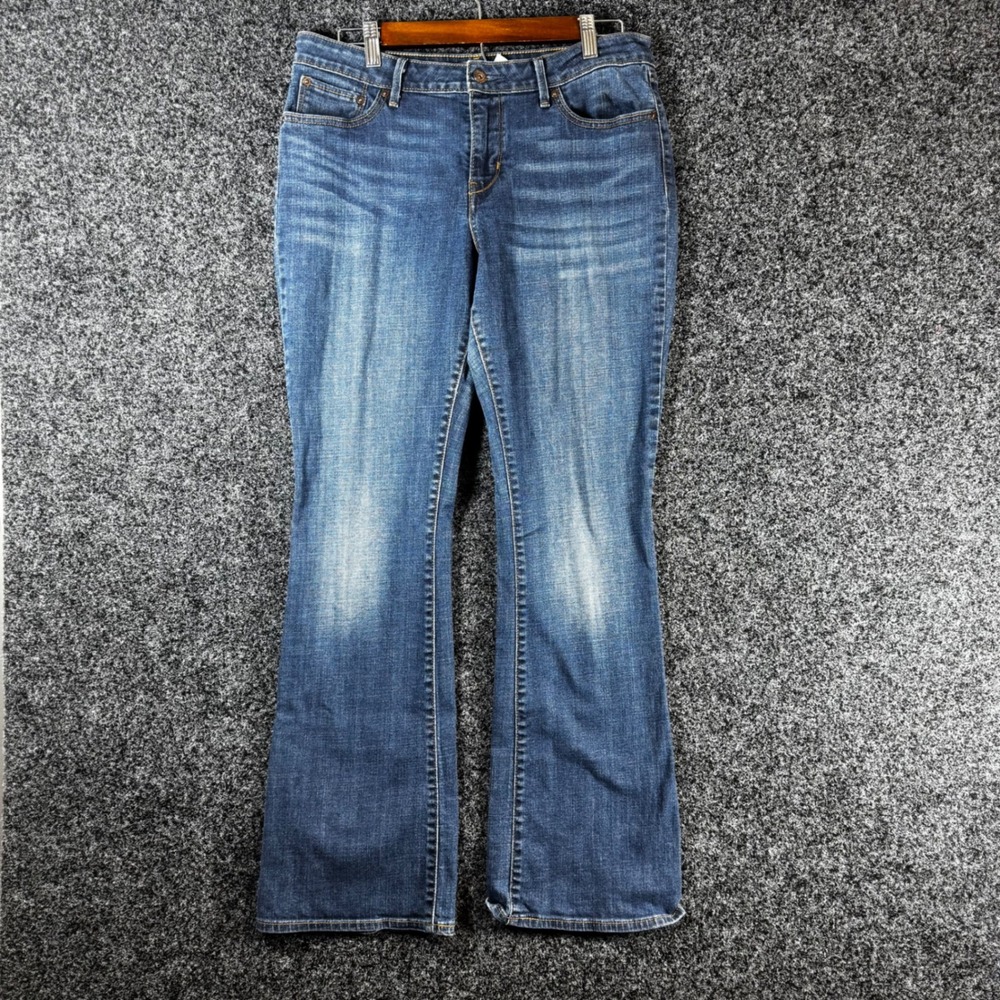 Levis‎ Bold Curve Classic Rise Bootcut Jeans Womens 14/32 Medium Wash Blue Denim